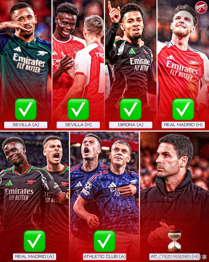 阿森纳轻取塞维利亚,贝林厄姆带队取胜 阿森纳轻取塞维利亚,贝林厄姆带队取胜